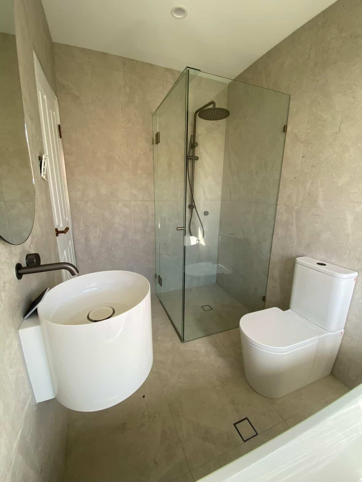 Bathroom renovation complete