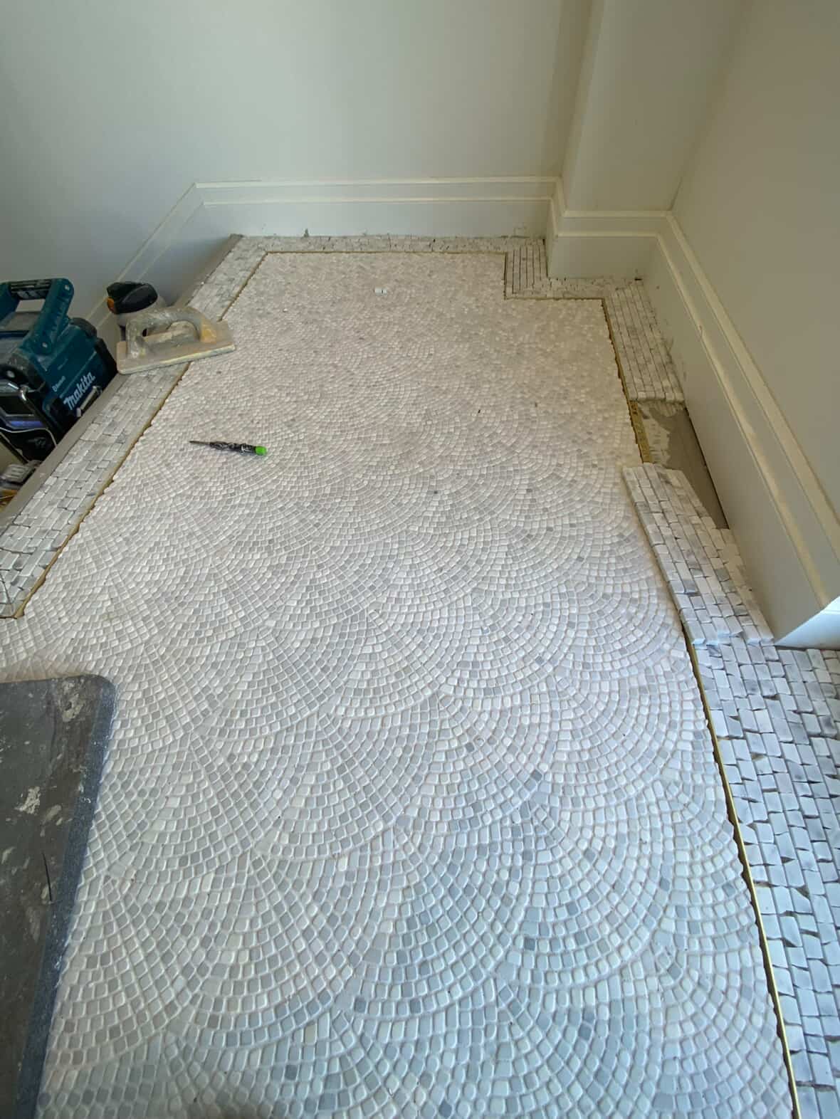 Natural stone flooring