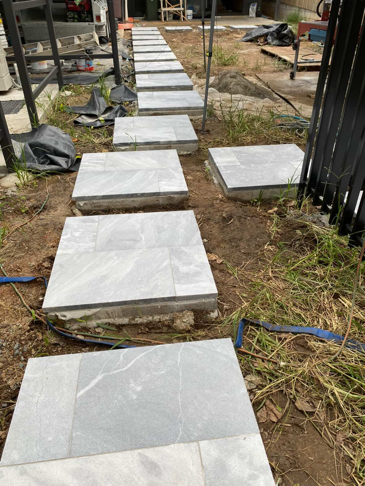 Outdoor patio tiling