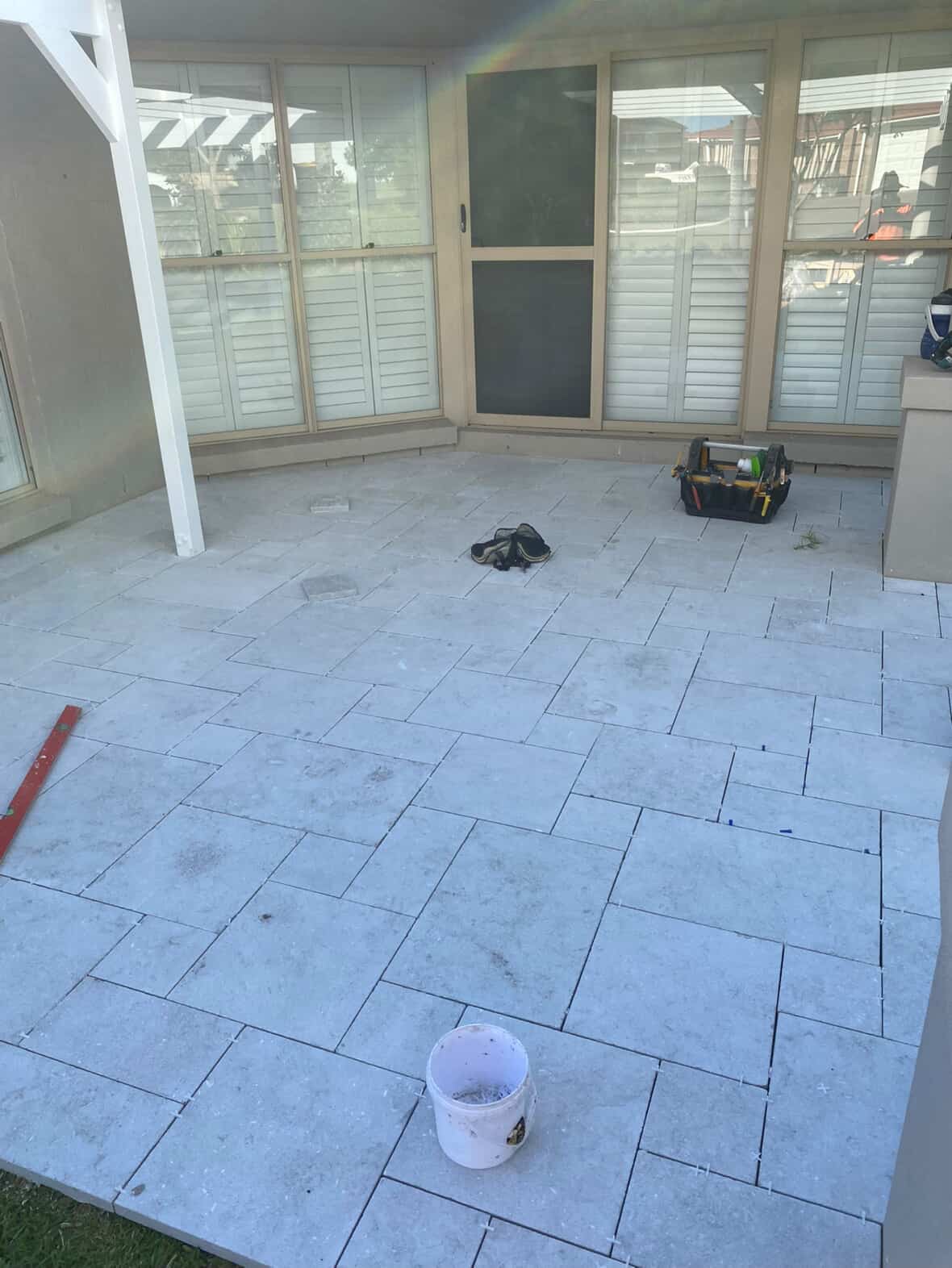 Outdoor steps and landing